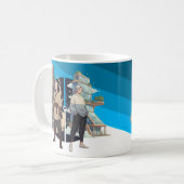 Mug Contraste entre l'architecture ancienne et moderne (Devant gauche)