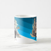 Mug Contraste entre l'architecture ancienne et moderne (Centre)