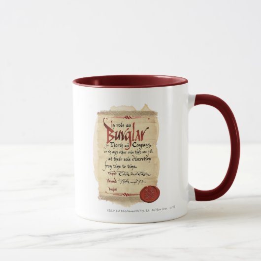 Mug Contrat de cambriolage (Droite)