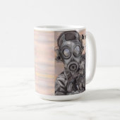 Mug Contre-catastrophe de guerre prépper café cadeau d (Devant droit)