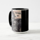 Mug Contre-catastrophe de guerre prépper café cadeau d (Devant gauche)