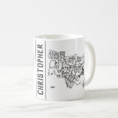 Mug Contrôle de la circulation feux de circulation dan (Devant droit)