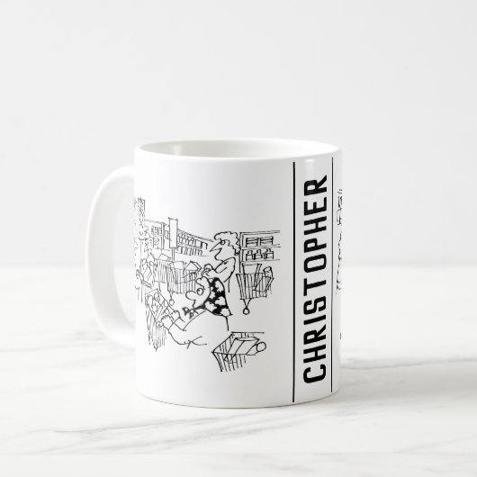 Mug Contrôle de la circulation feux de circulation dan (Devant gauche)