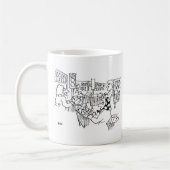 Mug Contrôle de la circulation feux de circulation dan (Gauche)