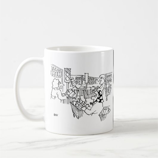 Mug Contrôle de la circulation feux de circulation dan (Gauche)