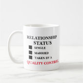Mug Contrôle de la qualité de l'état de la relation (Gauche)