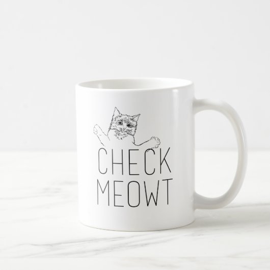 Mug CONTRÔLE MEOWT - Humour de chat (Droite)