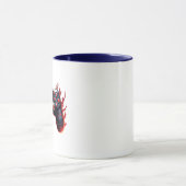 Mug Contrôleur de jeu à flammes pour les joueurs de co (Centre)