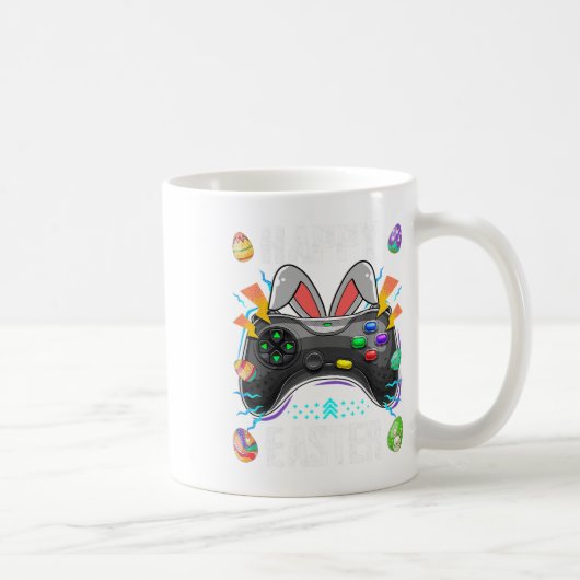 Mug Contrôleur De Jeu Avec Bunny Ears Drôle Easter Vid (Droite)