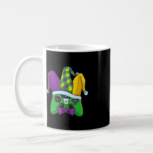 Mug Contrôleur de jeu vidéo Mardi Gras Jester Casquett (Gauche)