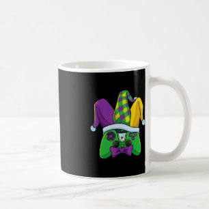 Mug Contrôleur de jeu vidéo Mardi Gras Jester Casquett