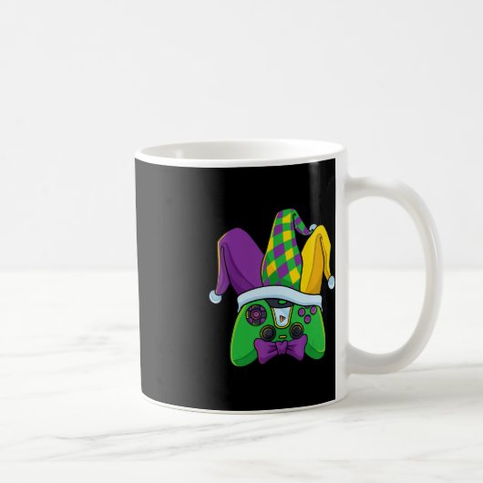 Mug Contrôleur de jeu vidéo Mardi Gras Jester Casquett (Droite)