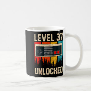 Mug Contrôleur de jeu vidéo Niveau 37 débloqué Anniver