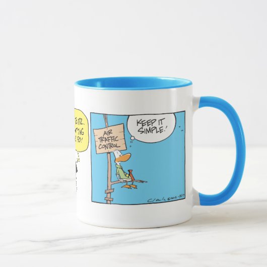 Mug Contrôleur de la navigation aérienne de marais (Droite)