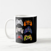 Mug Contrôleurs de jeu squelette zombie Halloween Mumm (Gauche)