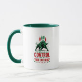Mug Contrôlez Vos Émotions Taureau Conception de Menta (Gauche)