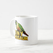 Mug Conure à joue verte petit dinosaure (Devant gauche)