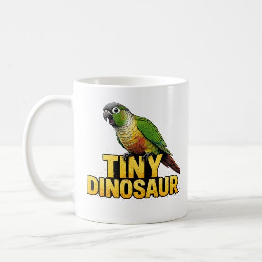 Mug Conure à joue verte petit dinosaure (Gauche)