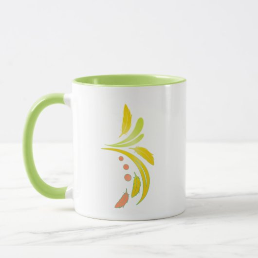 Mug Conure à la poitrine verte d'ananas (Gauche)