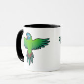 Mug Conure dessin animé / Loriquet / Perroquet (Devant gauche)