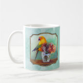Mug Conure et fleurs de Sun (Gauche)