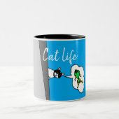 Mug conversation au balcon "Cat life" (Centre)
