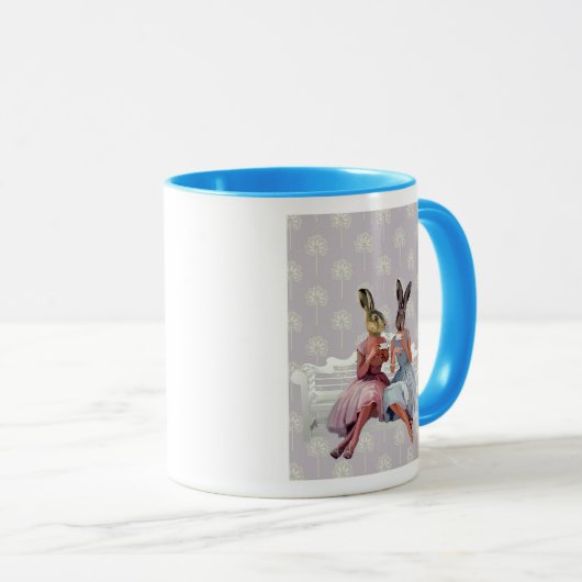 Mug Conversation de lapin (Devant droit)