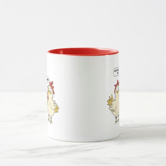 MUG CONVERSATION DE POULET AMUSANT (Centre)