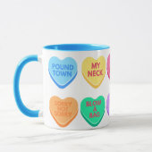 Mug Conversation inappropriée Coeurs bonbons (Gauche)