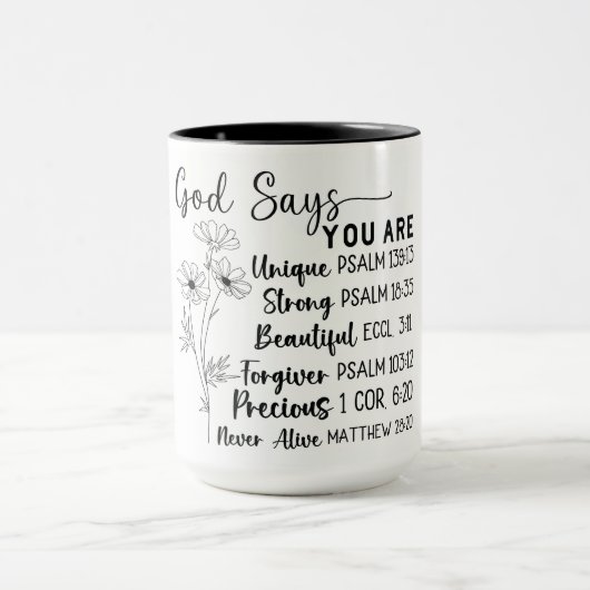 Mug Conversation Inspirationnelle/Religieuse/Bible (Centre)