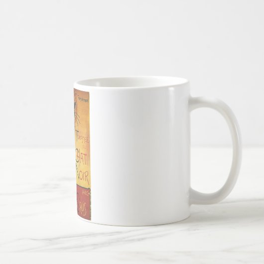 Mug Conversation Noir - Chat noir (Droite)