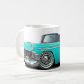 Mug Convertible 1956 Turquoise-Blanc de Chevy Belair (Devant gauche)