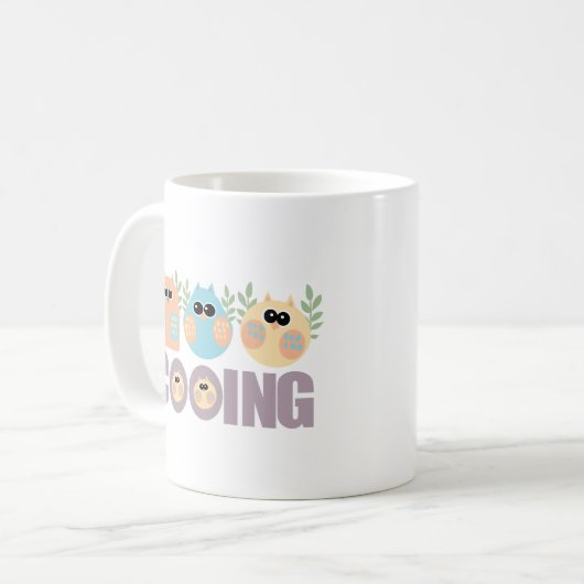Mug Cooing des hiboux (Devant gauche)