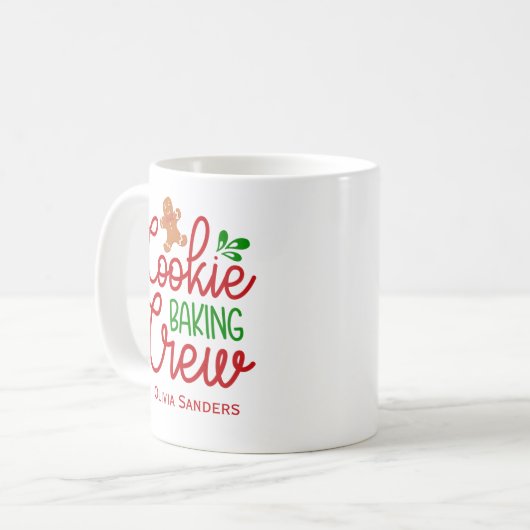Mug Cookie Baking Crew ,Cute Christmas (Devant gauche)