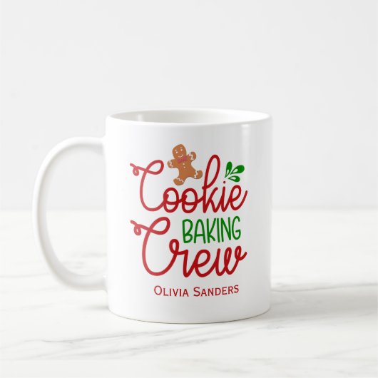 Mug Cookie Baking Crew ,Cute Christmas (Gauche)