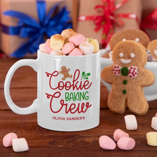 Mug Cookie Baking Crew ,Cute Christmas