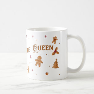 Mug Cookie Baking Queen Holiday Design