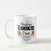 Mug Cookie de Noël Équipage de vacances personnalisée  (Gauche)