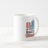 Mug Cookie Monster | B est pour Bacon (Devant droit)