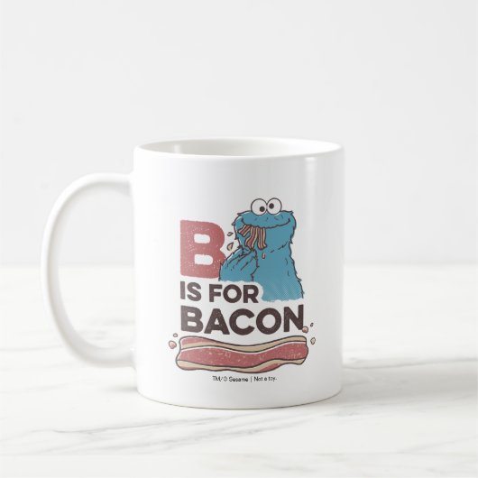 Mug Cookie Monster | B est pour Bacon (Gauche)