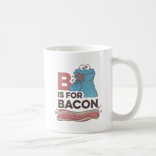Mug Cookie Monster | B pour Bacon (Droite)