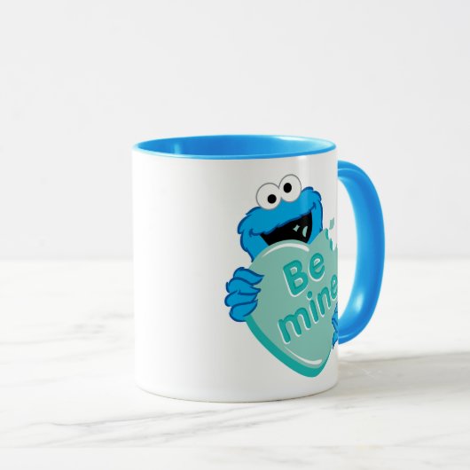 Mug Cookie Monster "Be Mine" Candy Saint-Valentin (Devant droit)