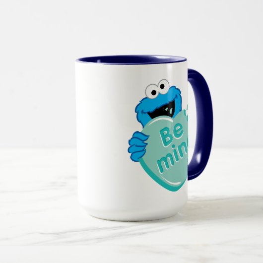 Mug Cookie Monster "Be Mine" Candy Saint-Valentin (Devant droit)