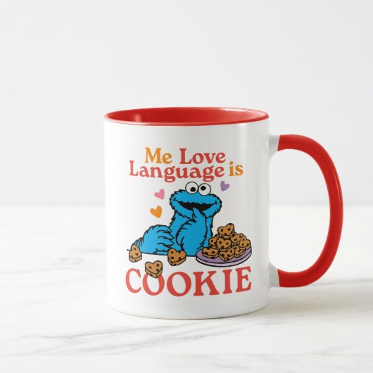 Mug Cookie Monster | Citation de la Saint Valentin (Droite)