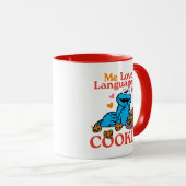 Mug Cookie Monster | Citation de la Saint Valentin (Devant droit)