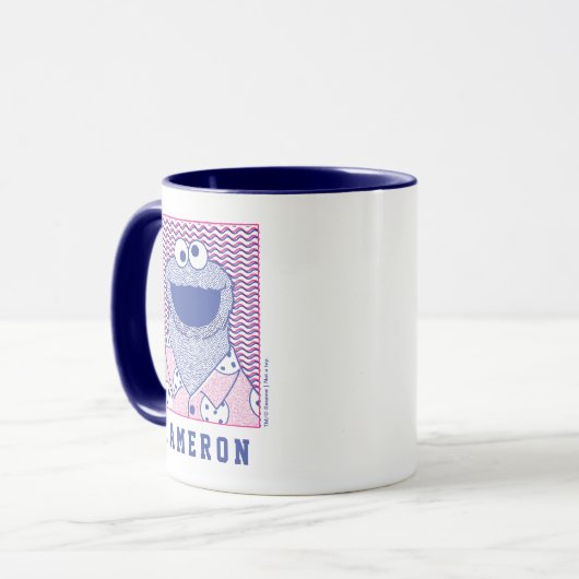 Mug Cookie Monster | Cookie Bouton Bas (Devant gauche)