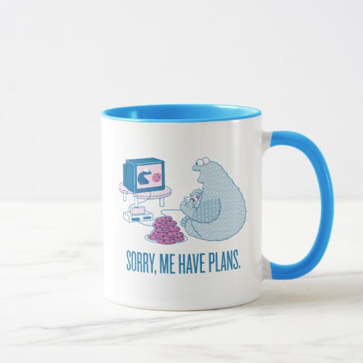 Mug Cookie Monster | Désolé, J'Ai Des Plans (Droite)
