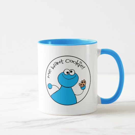 Mug Cookie Monster Doodley Graphisme (Droite)