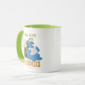 Mug Cookie Monster | fera de la randonnée pour des coo (Devant gauche)