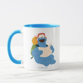 Mug Cookie Monster lisant une carte (Gauche)